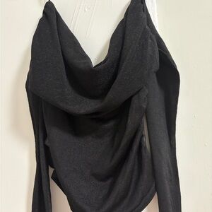 Mango Black Textured Fabric